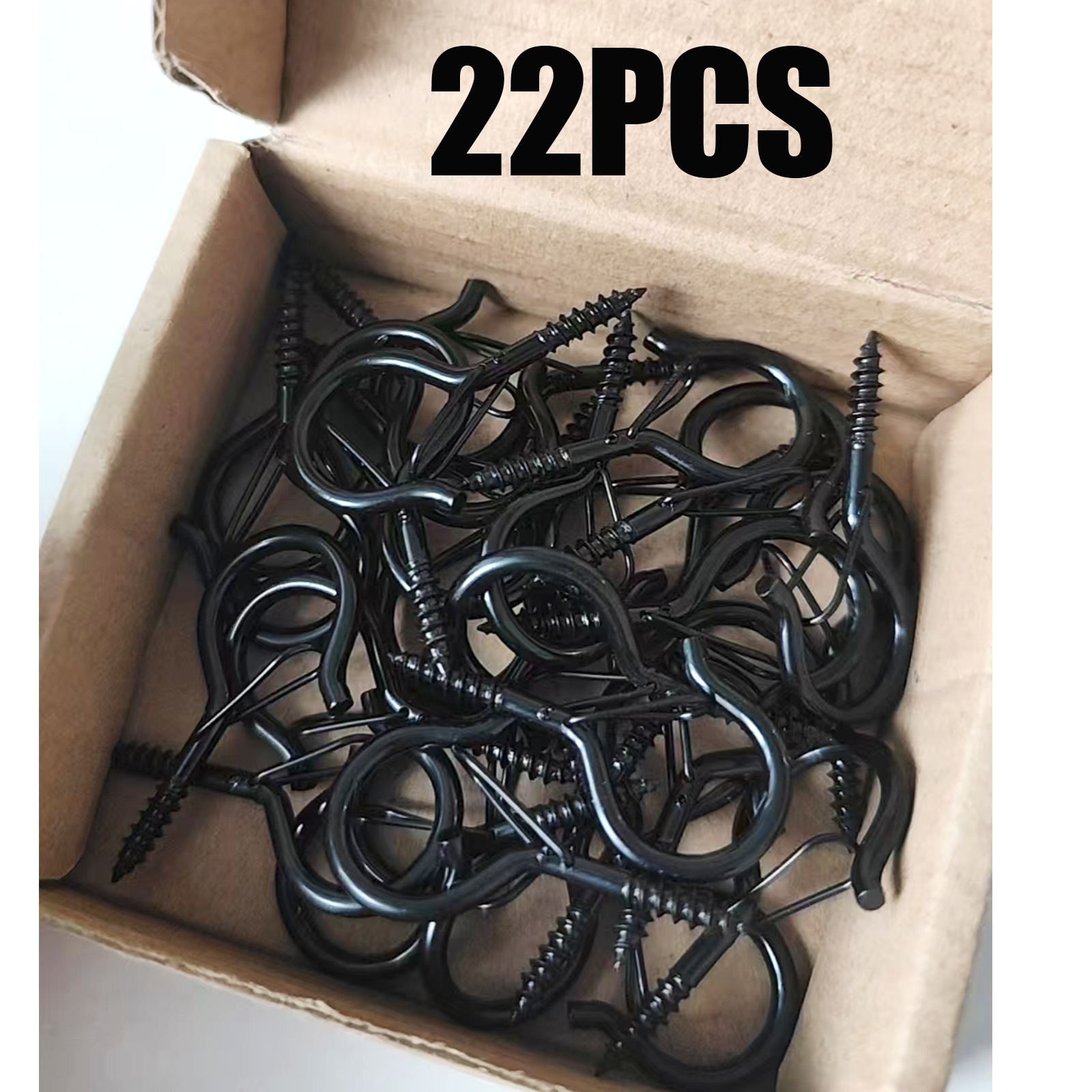 Image of S-hooks, Halloween Decorative Hanging Hooks With Safety Clasps, Metal Q-hooks That Are , Practical For Home Decor, Suitable For Hanging Christmas String Lights, Wind Chimes, Bird Feeders