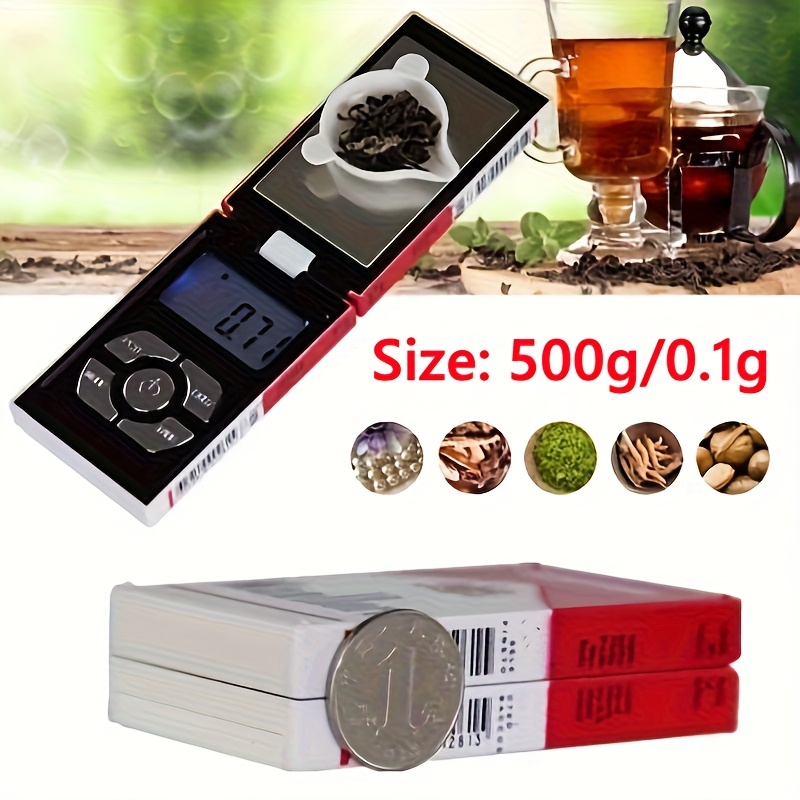 TEMU 1pc Scale, Pocket Scale, 500g Capacity, 0.1g, Mini Electronic Gram Scale, Food Scale, Jewelry Scale, Kitchen Scale 945433292