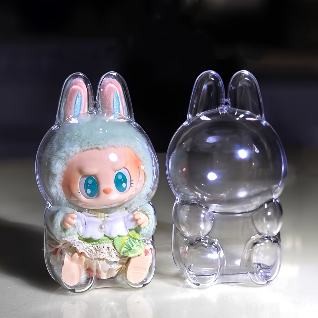 

1pc Doll , Labubu Clear , Plastic For Collectible Figurines