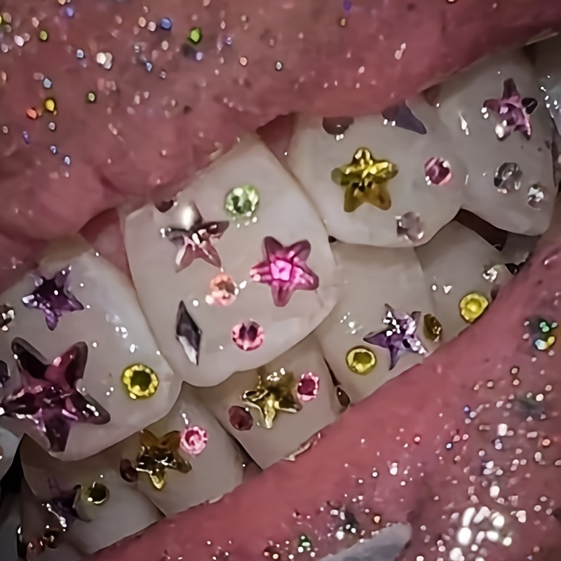 

Of Mixed Hip-hop -pointed Tooth Set Sweet Decoration Tooth Jewelry - Set