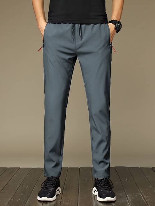 mens pants with zippered pockets athletic casual drawstring trousers suitable for summer outdoor activities a gift for men
