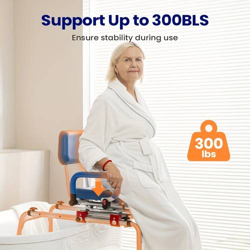 item picture sliding shower chair with swivel seat swivel tub transfer bench shower bench for elderly adjustable height bathtub bench with armrests swivel padded seat safety belt