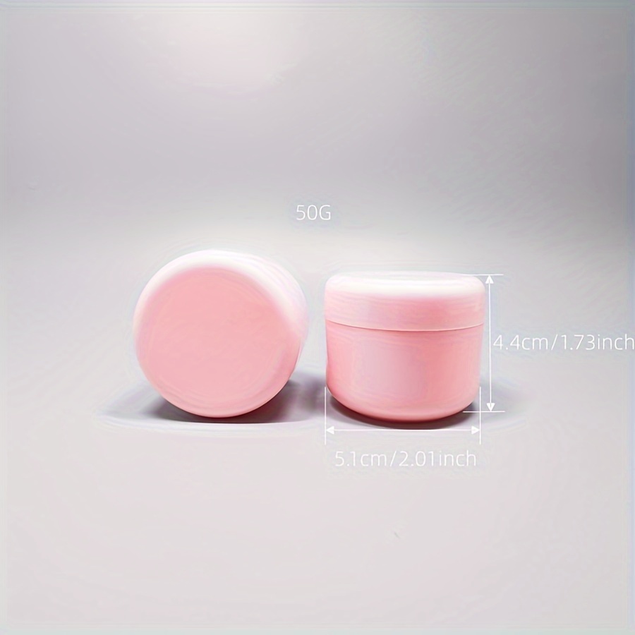 2pcs 30g/50g Plastic Cream Bottles Face Cream Box Pp Round Box Sample Bottle Cosmetics Packaging Box