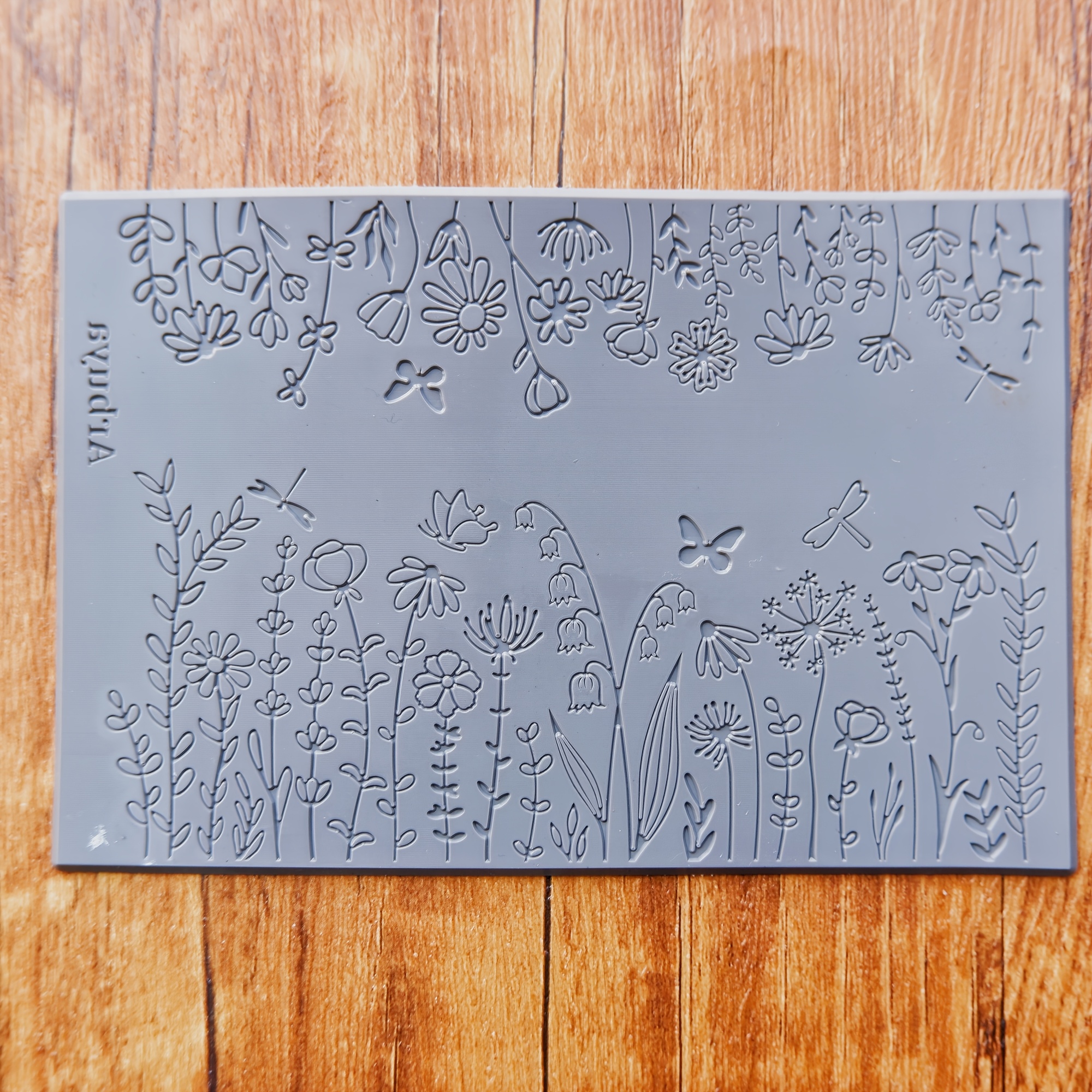 Image of Texture Mat For Polymer Clay Featuring Designs, Ideal For Diy Earrings And Jewelry Crafts.
