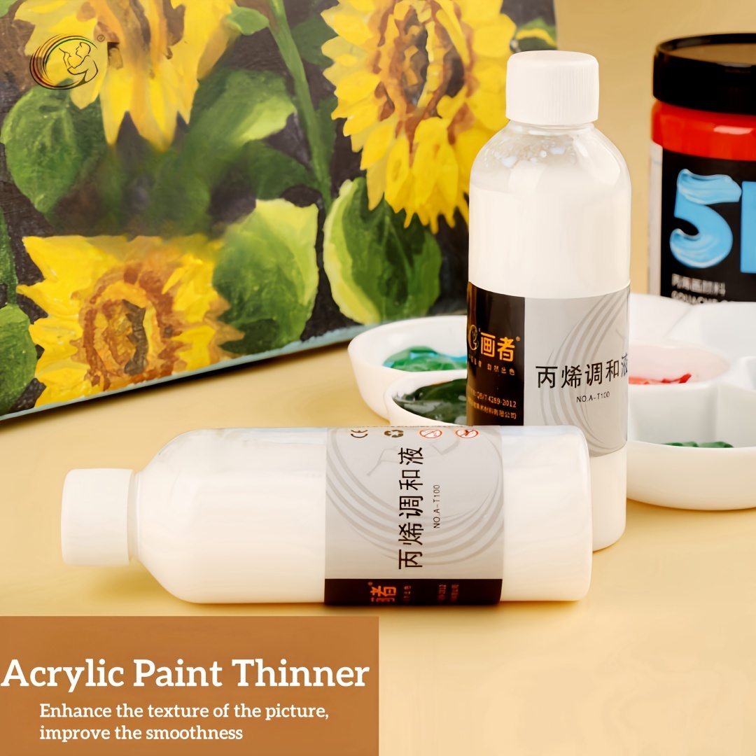 

100ml Acrylic Paint Medium - Liquid For Acrylic Colors, No Components, True Paint Features, Bottle Accessory