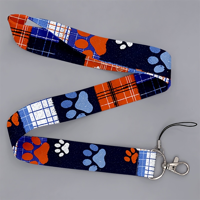 TEMU Cordón antipérdida 2D , para oficinistas como para , del género, con de a cuadros, de pata y hueso, para teléfonos y credenciales, estilo amante