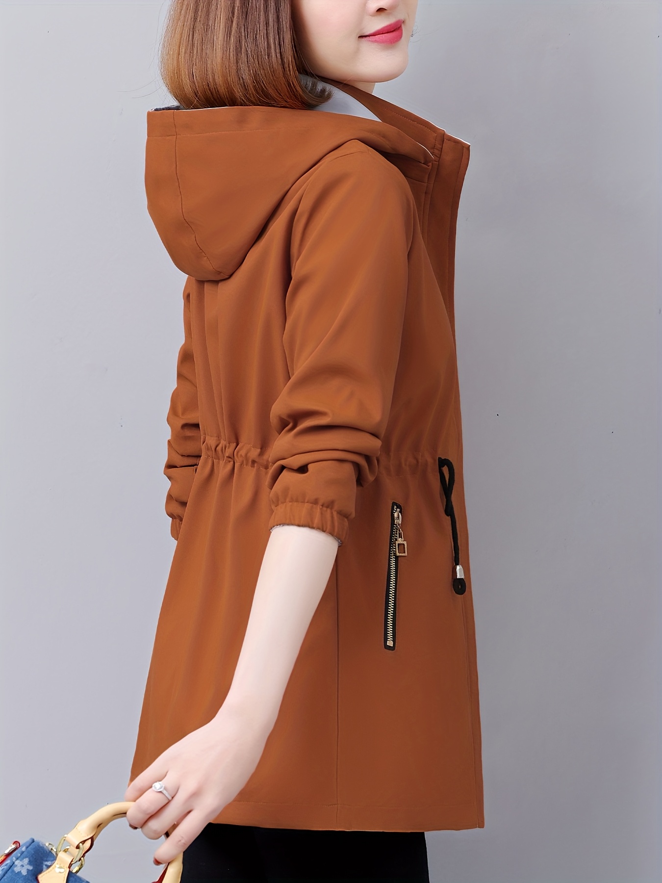 Chamarra elegante y moderna de longitud media, disponible en varios colores - Imagen 6