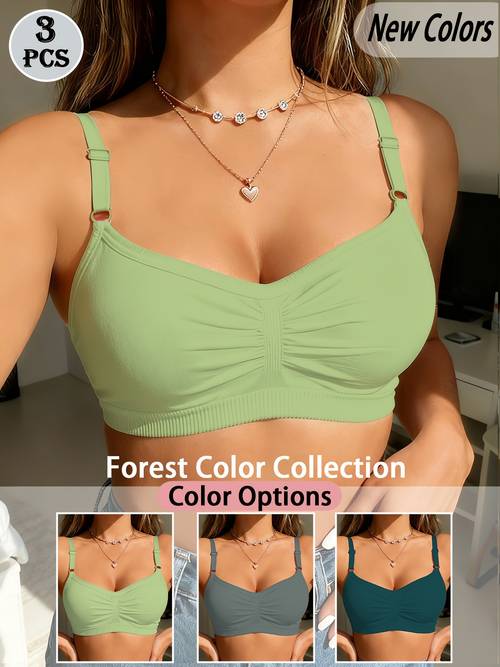 3pcs womens seamless underwear comfortable and convenient to wear features adjustable straps for a fit that ensures secure support without discomfort