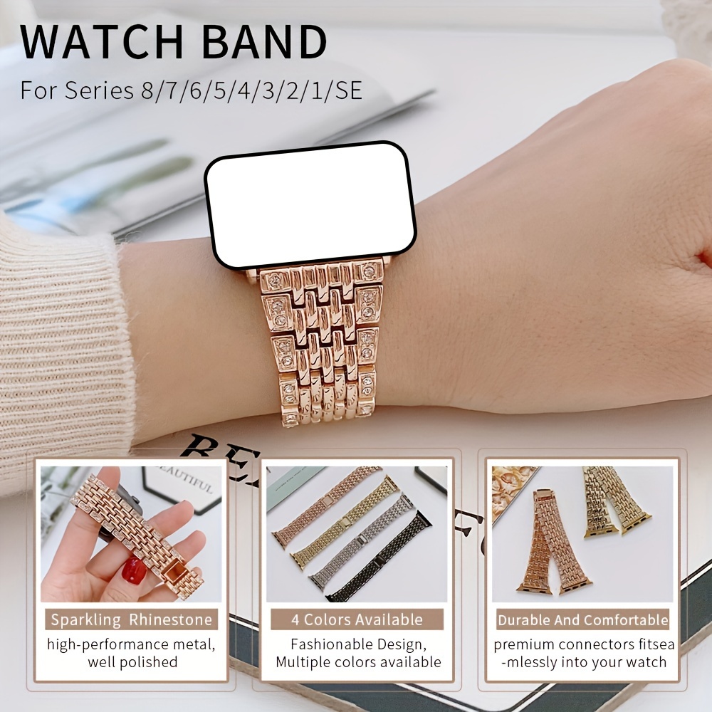 Apple Watch Series 7 6 5 Band Women Elegant Minimalist Cuff Watchband