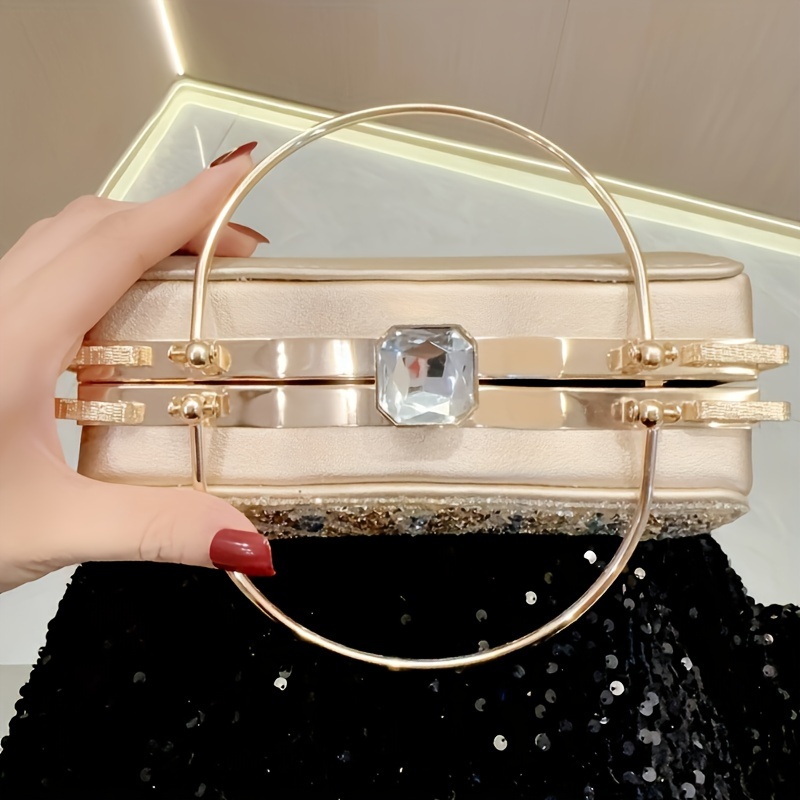 european and american diamond encrusted diamond fashion dress bags handbags banquet bags dinner bags details 1