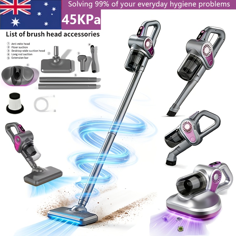 TEMU Cordless Vacuum Cleaner, Handheld Vacuum Cleaner Suitable For Home Use, 1.8l Dust Cup, Led Display, 8-stage Filtration System, Suitable For