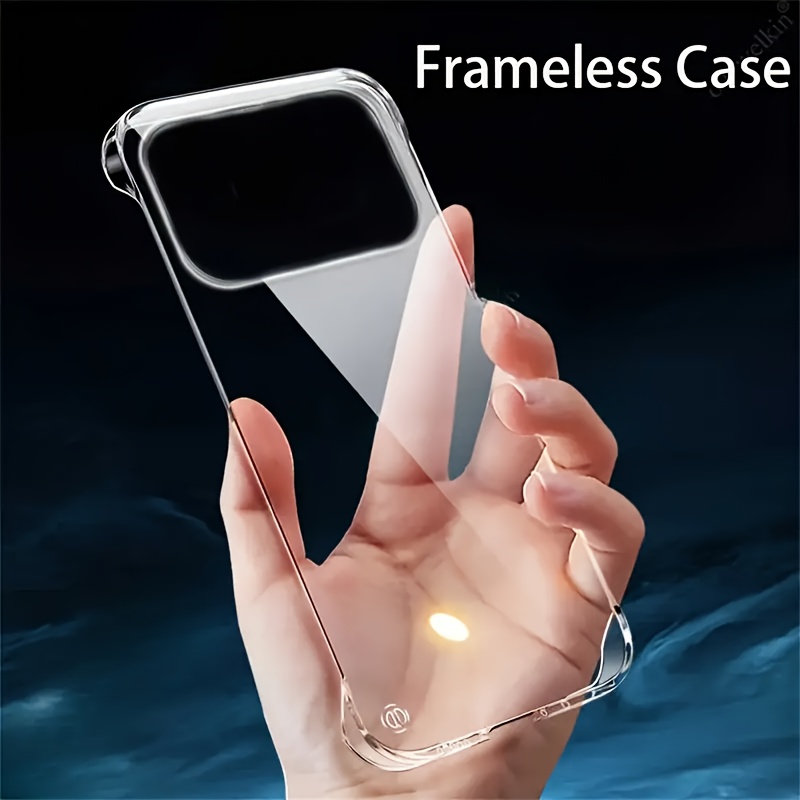transparent hard pc frameless phone case iphone 17 - Temu
