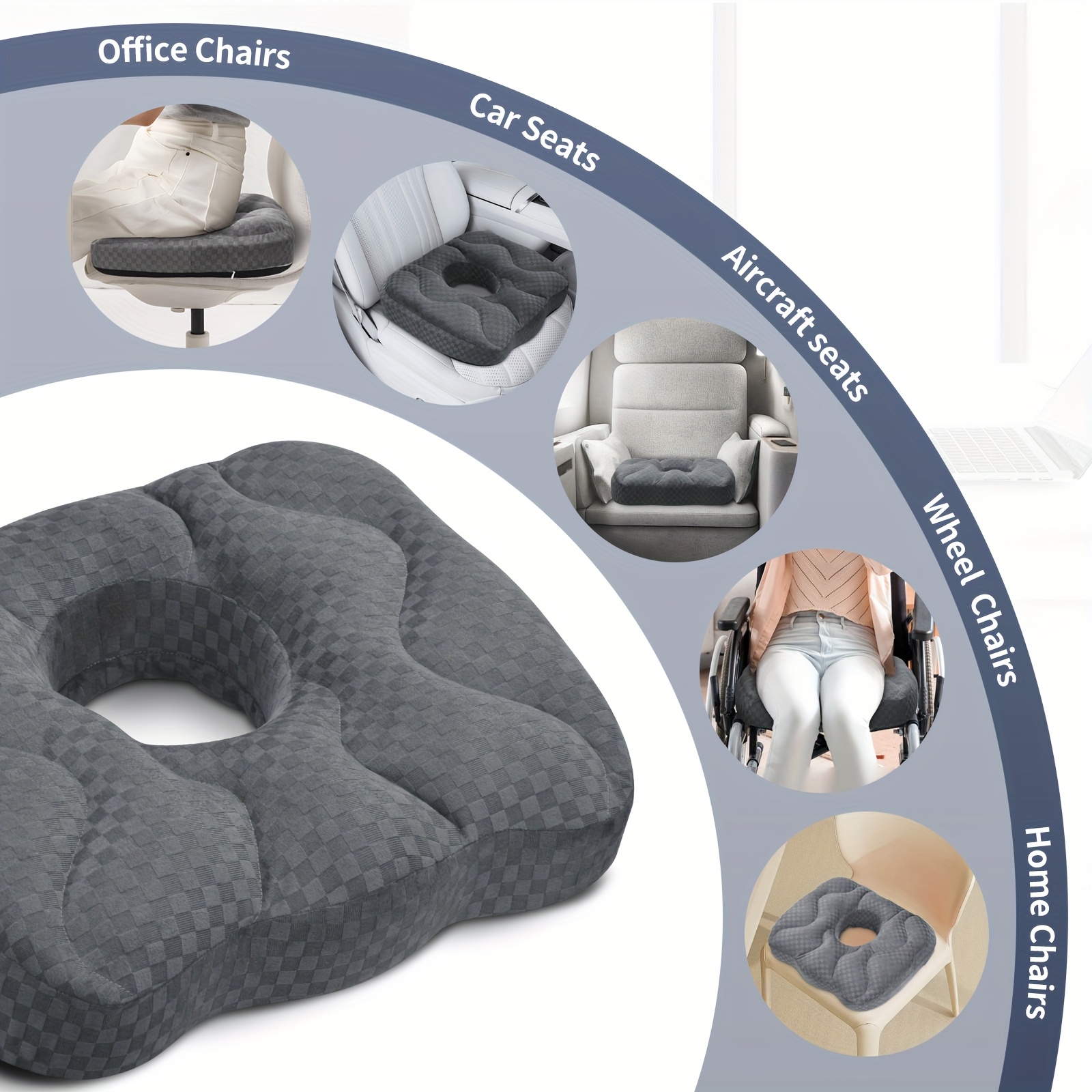 ergonomic breathable seat cushion high foam