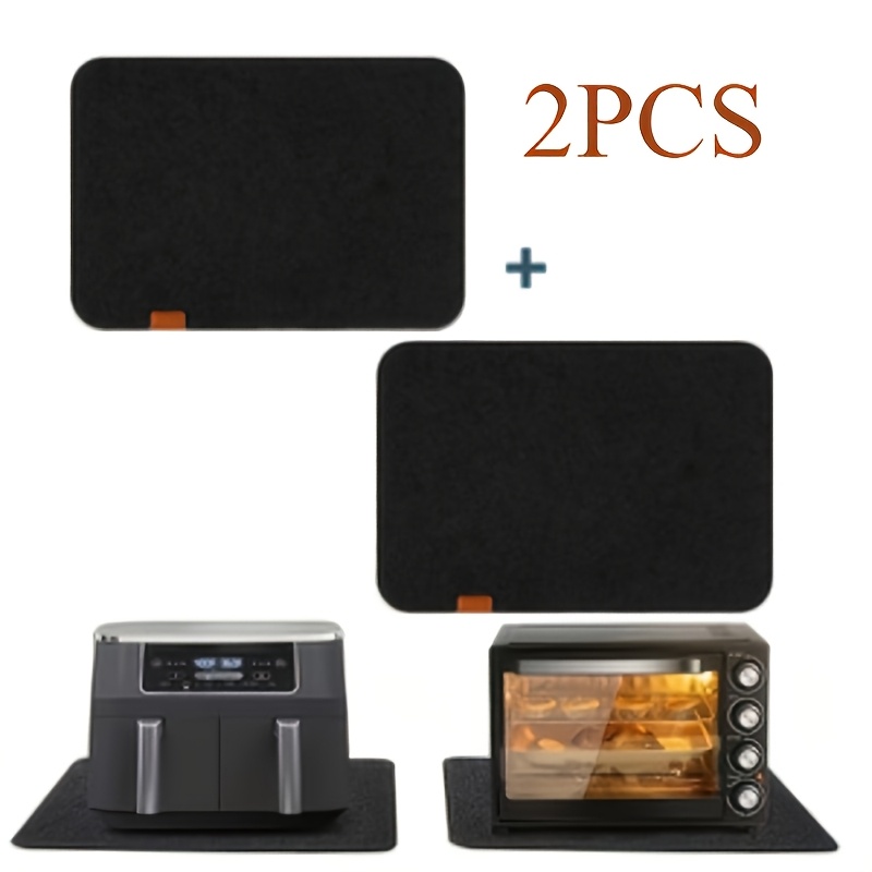 TEMU 2-pack Heat-resistant Air Fryer Mats, Non-slip Countertop Protector, Suitable For Coffee Makers, Bbq Grills, Rv Campers, High-temperature