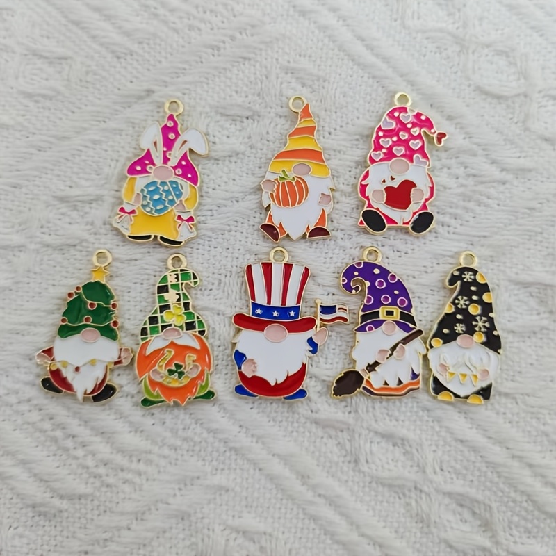 

8pcs Enamel Christmas Set For - For Necklaces, Bracelets, & Crafts