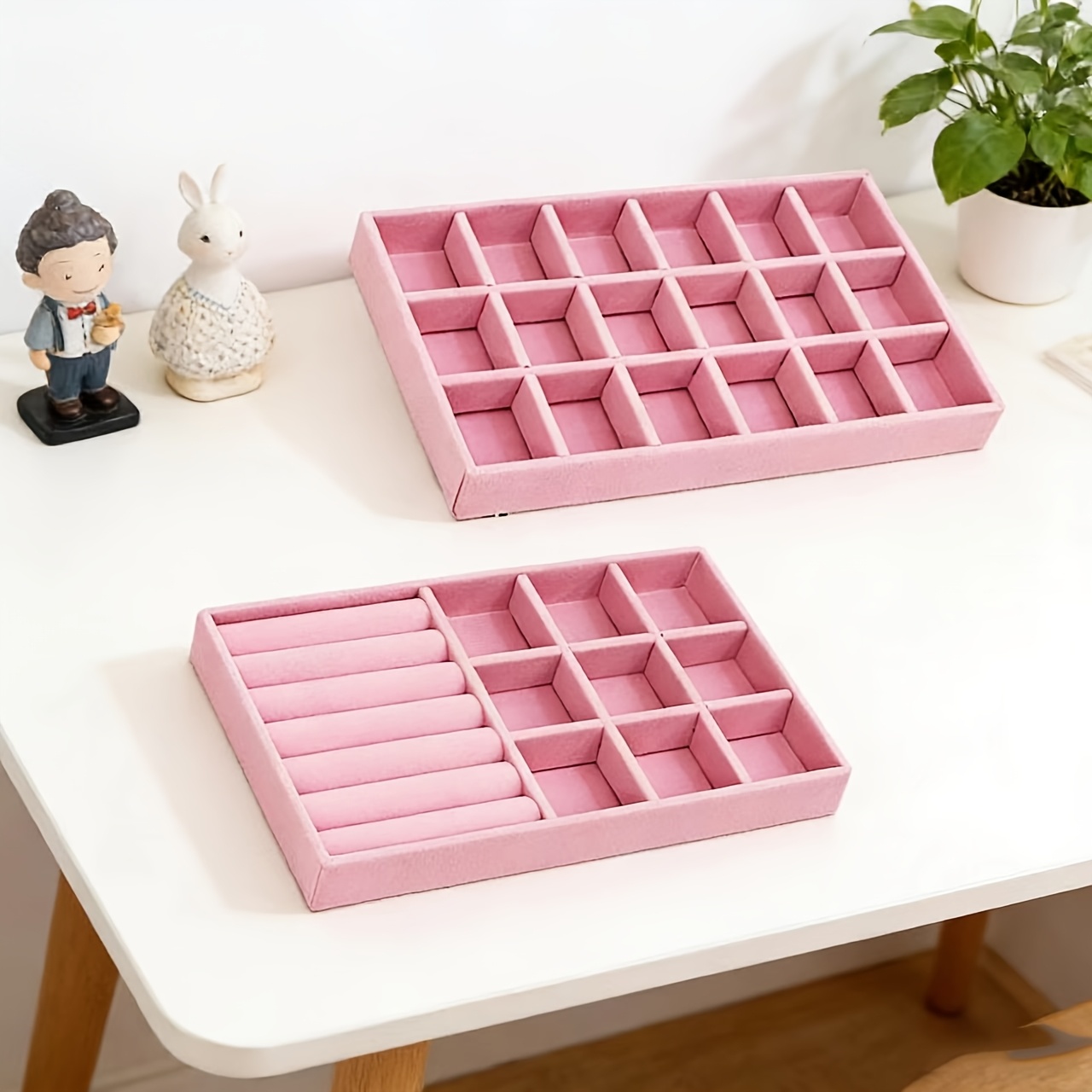 Stackable Jewelry Tray for Rings and Earrings