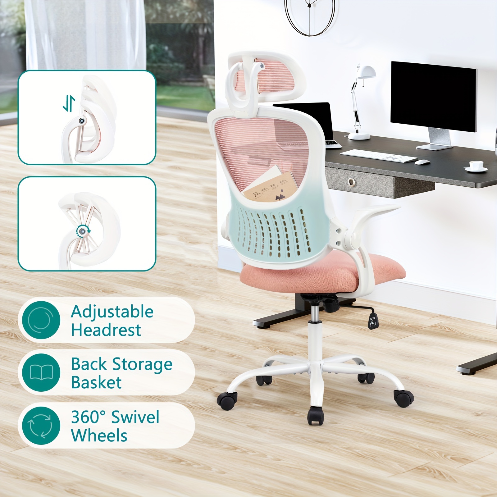 Living Room Swivel Chair Small Chair For Bedroom Desk Ergonomic