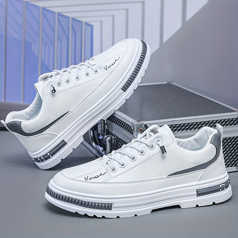 zapatillas casuales estilo retro hombre zapatos blancos Temu