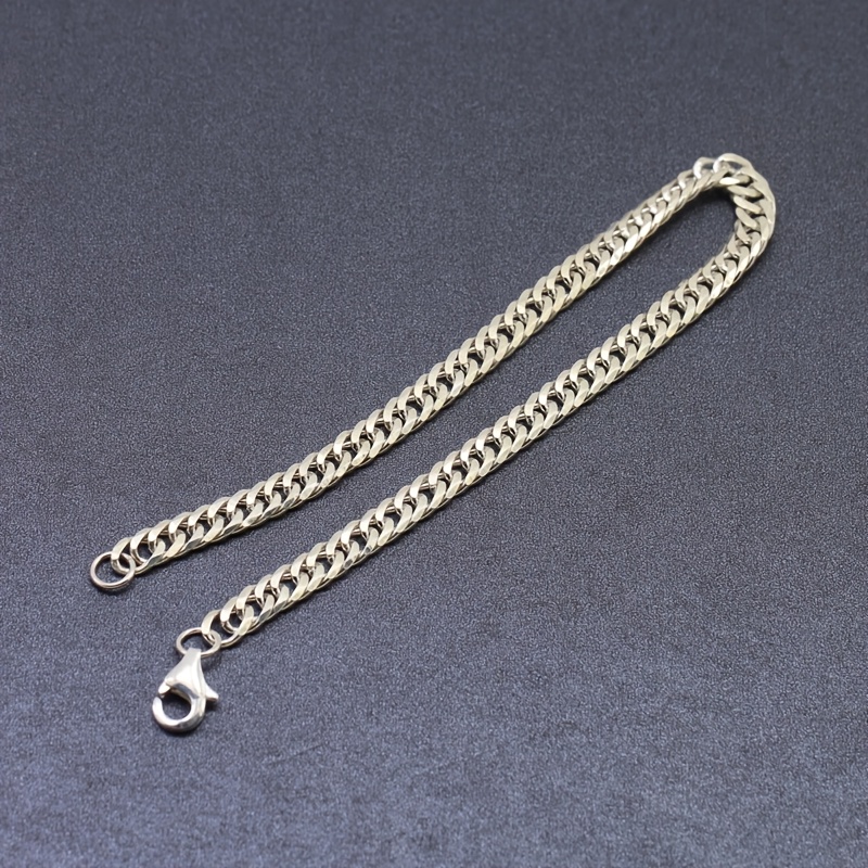 Men's 304L Stainless Steel Double-Layer Braided Bracelet, Durable