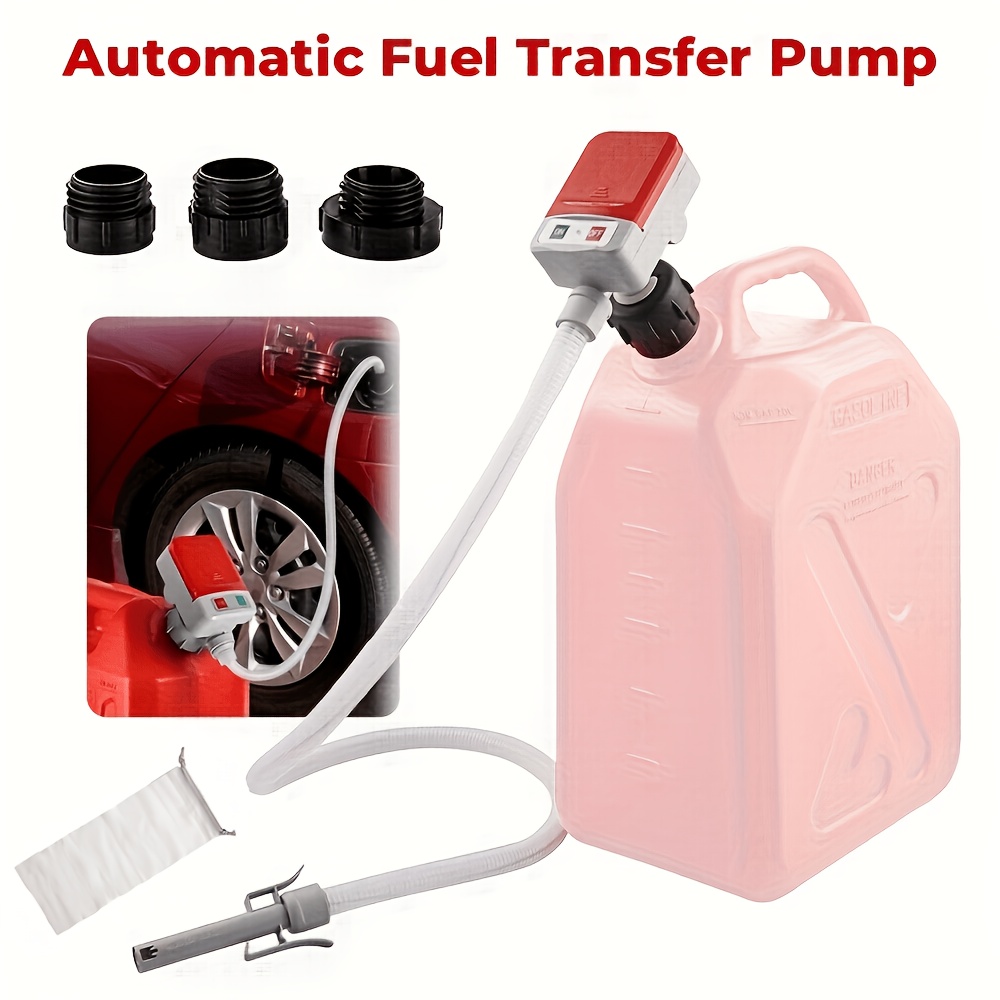 Temu – TEMU Portable Fuel Pump With , 3.2 Gpm/ Min, Battery Powered, Extra-long Hose, For Gasoline, , Oil, Ideal For Cars, Lawn Mowers, Chainsaws, Boats,