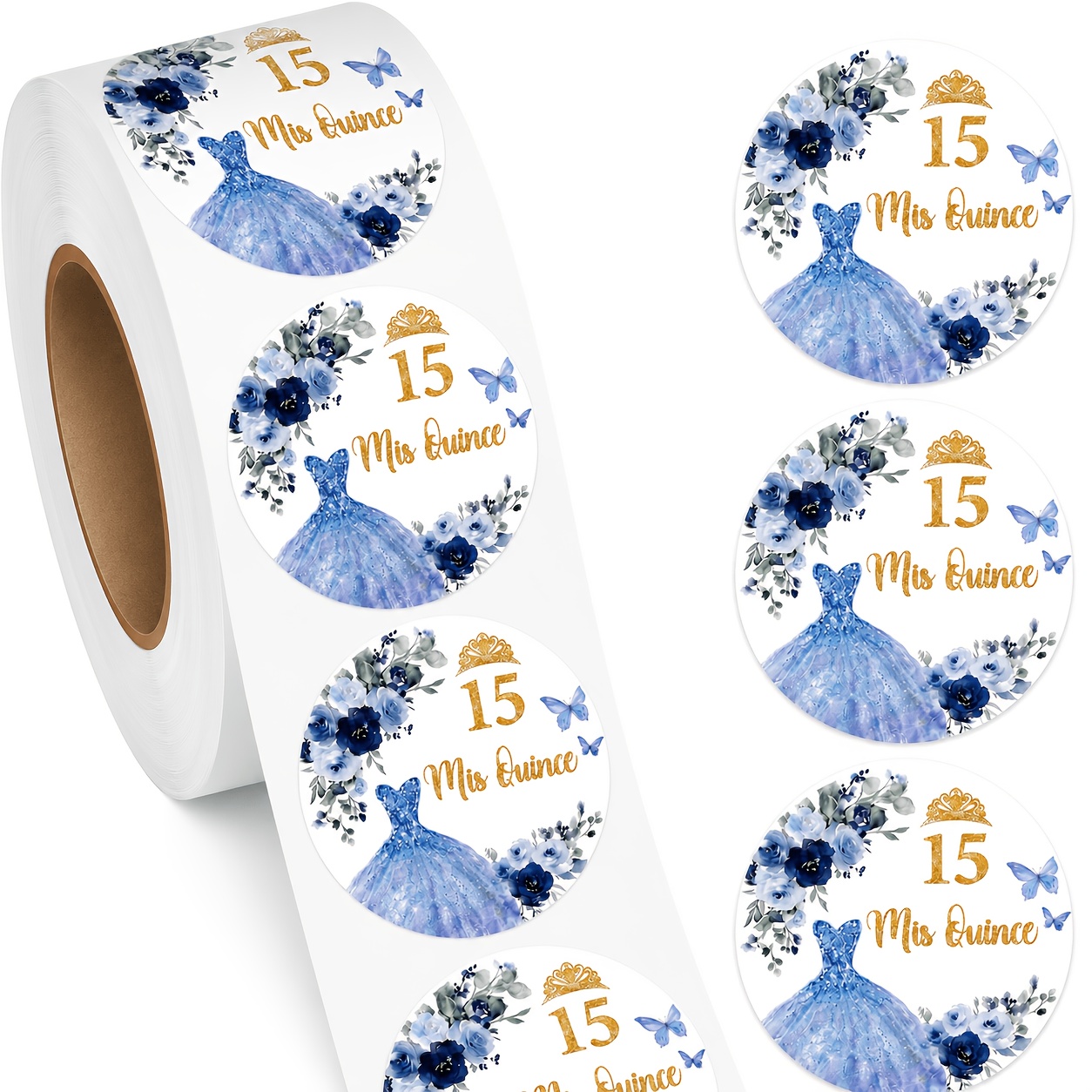 TEMU 200pcs Stickers For The 15th Birthday Celebration, Sweet 15th Birthday Stickers, Invitation Stickers For The 15th Birthday Celebration 3.8cm/