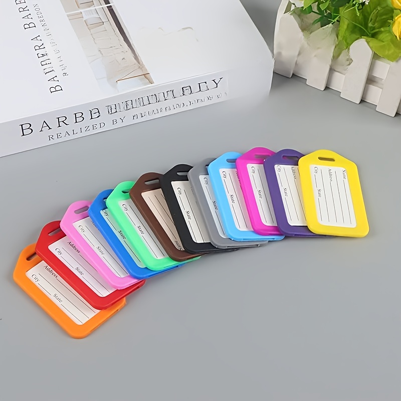 2pcs Plastic PP Luggage Tag for Travel Bag Identification