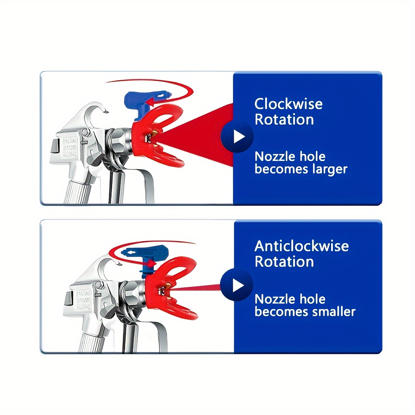 QWORK® Pistola A Spruzzo Airless Ugello Per Sedile Reversibile - Foto 11