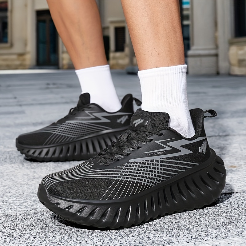 Men's Running Shoes, High-Quality Casual Sneakers, Outdoor Trail Running Shoes, Slip-Resistant and Durable Mesh Breathable Lightweight Hiking Shoes, Indoor/Outdoor Road Running Shoes, Fashionable Student Sneakers, Fitness Shoes, Large Size Shoes