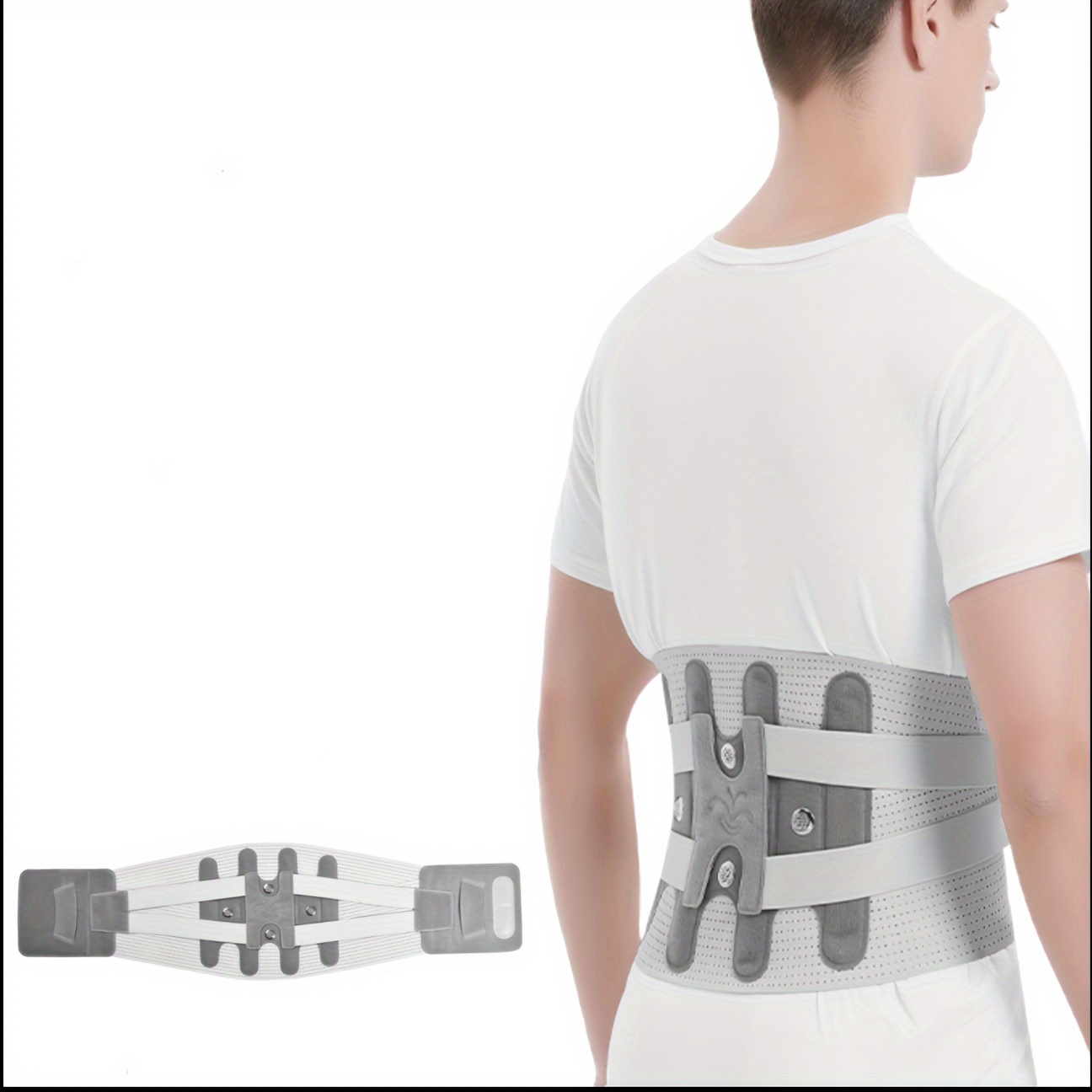  Soporte de espalda para mujeres con dolor de espalda baja -  Soporte de espalda para hombres, cinturón de soporte de espalda para mujeres,  soporte de espalda para hombres, alivio del dolor