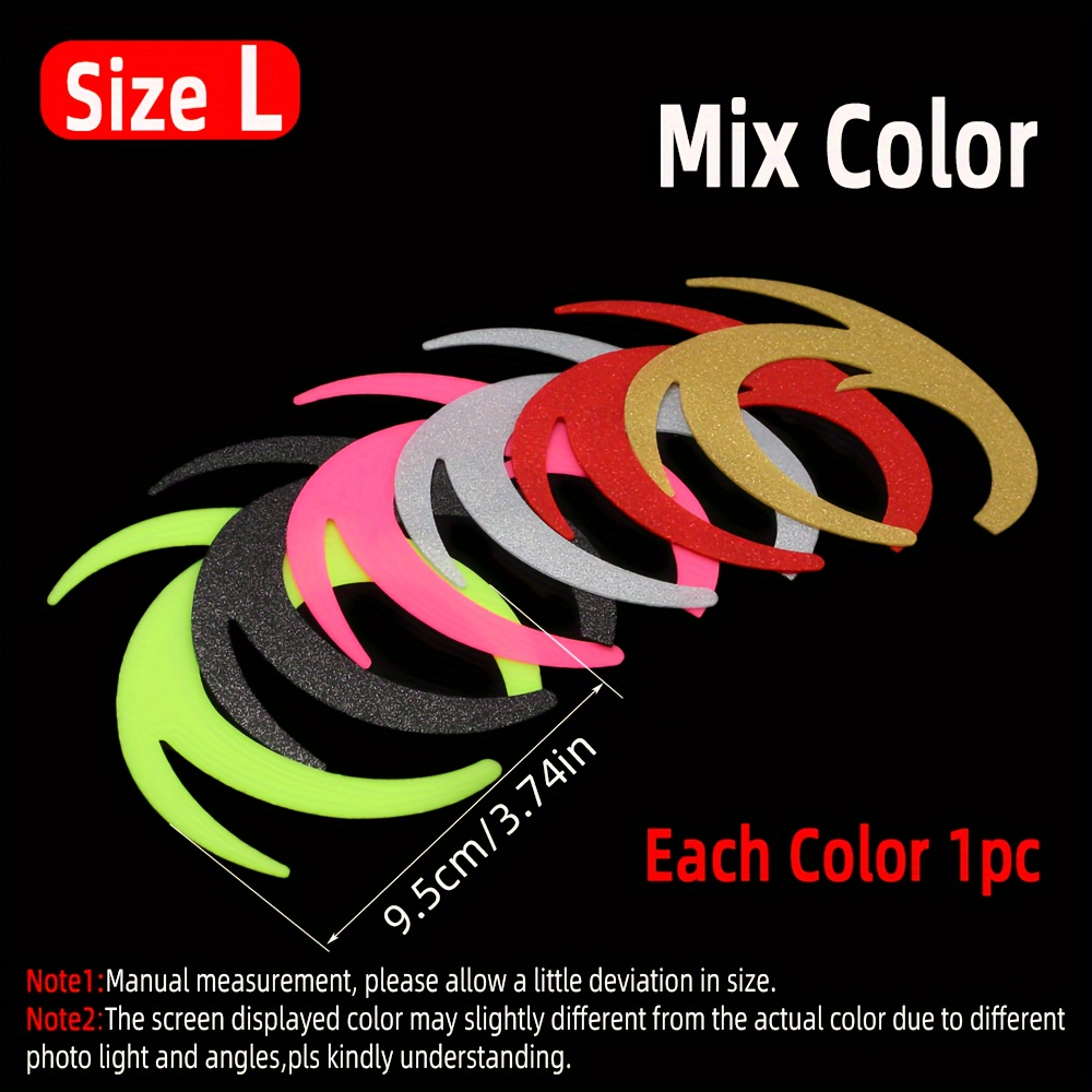 Image of 6pcs Vibrant Silicone Wiggle Lures - Stretchy & Durable, S/l Sizes, Multicolor Assortment For Saltwater & Freshwater Fishing - Ideal For Streamers, Spinner Bait, Trout & , Fishing Gear