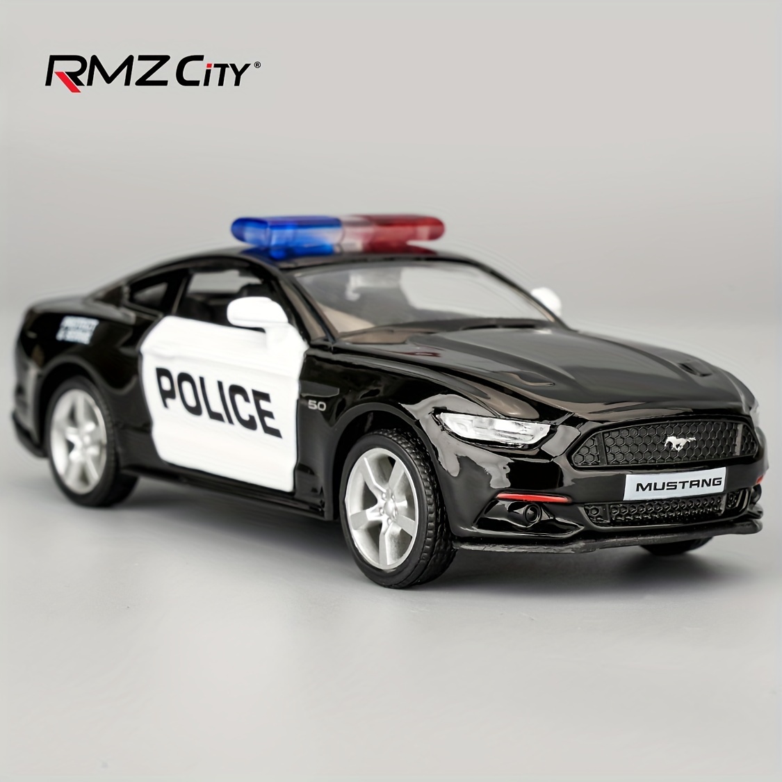 

1/36 Ford Mustang Police Car Model Alloy Die-cast Pull Back Vehicles Kid Toys For Boy Girl Gift (black)