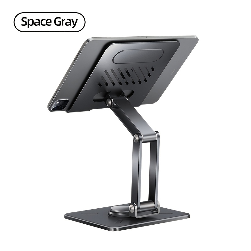 E-shop Brandneuer Tablet-Ständer, rotierender Desktop-Halter aus Metall, kompatibel mit iPad, multifunktionaler, verstellbarer und faltbarer