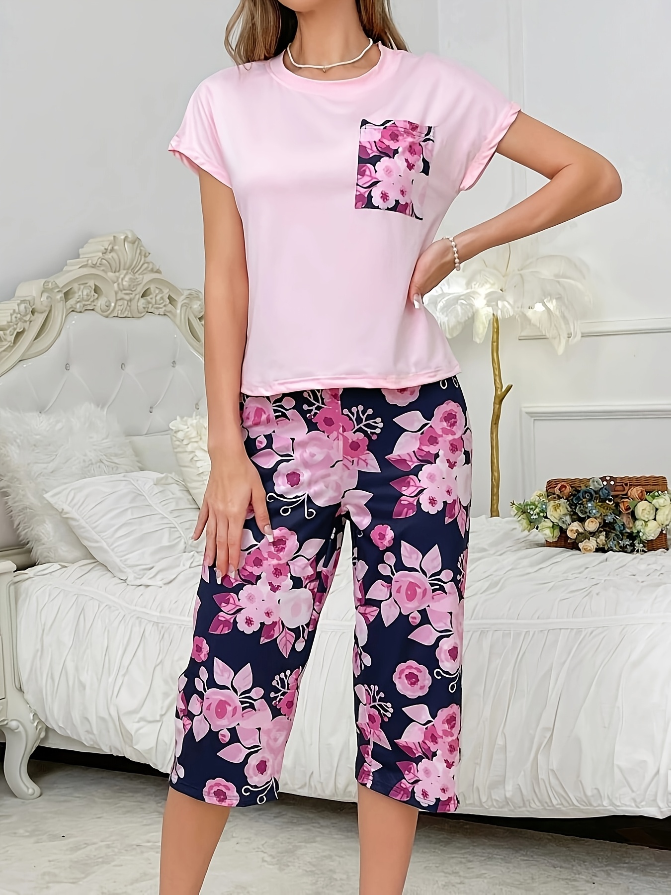 Sommer Pyjama Set Damen | Luftig Zweiteilig | Rüsc Produktbild-Vorschau 2