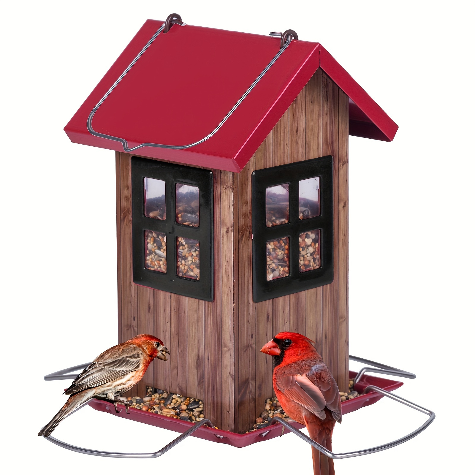 

Kingsyard Feeders For , Hanging Feeder 4 , Decorations For Chickadees Goldfinches &