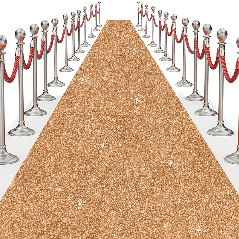 TEMU 1 Roll Of Party Sequin Carpet, Sequined Non-woven Fabric Material, Suitable For Various Activities, Wedding Ceremonies, Movie-themed Party