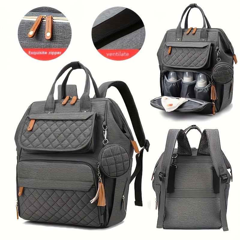 

Fashionable Dual-use Backpack Wallet, A Valentine's Day Gift With A Waterproof Changing Pad, Simple And Lightweight Bag / Multifunctional Insulated Backpack For , Suitable For Ramadan.