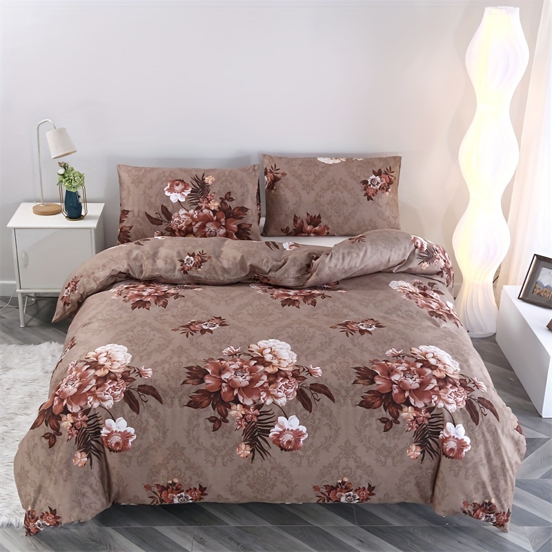 

3pcs Brushed Bedding Set, -, Duvet Cover 2 Pillowcases, , Washable, , , No , Use, 70g , , , Pattern