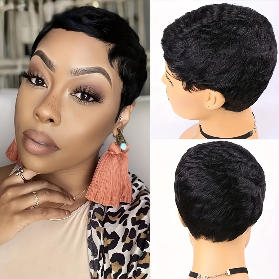 pelucas corte pulgadas densidad 150% peluca corta Temu