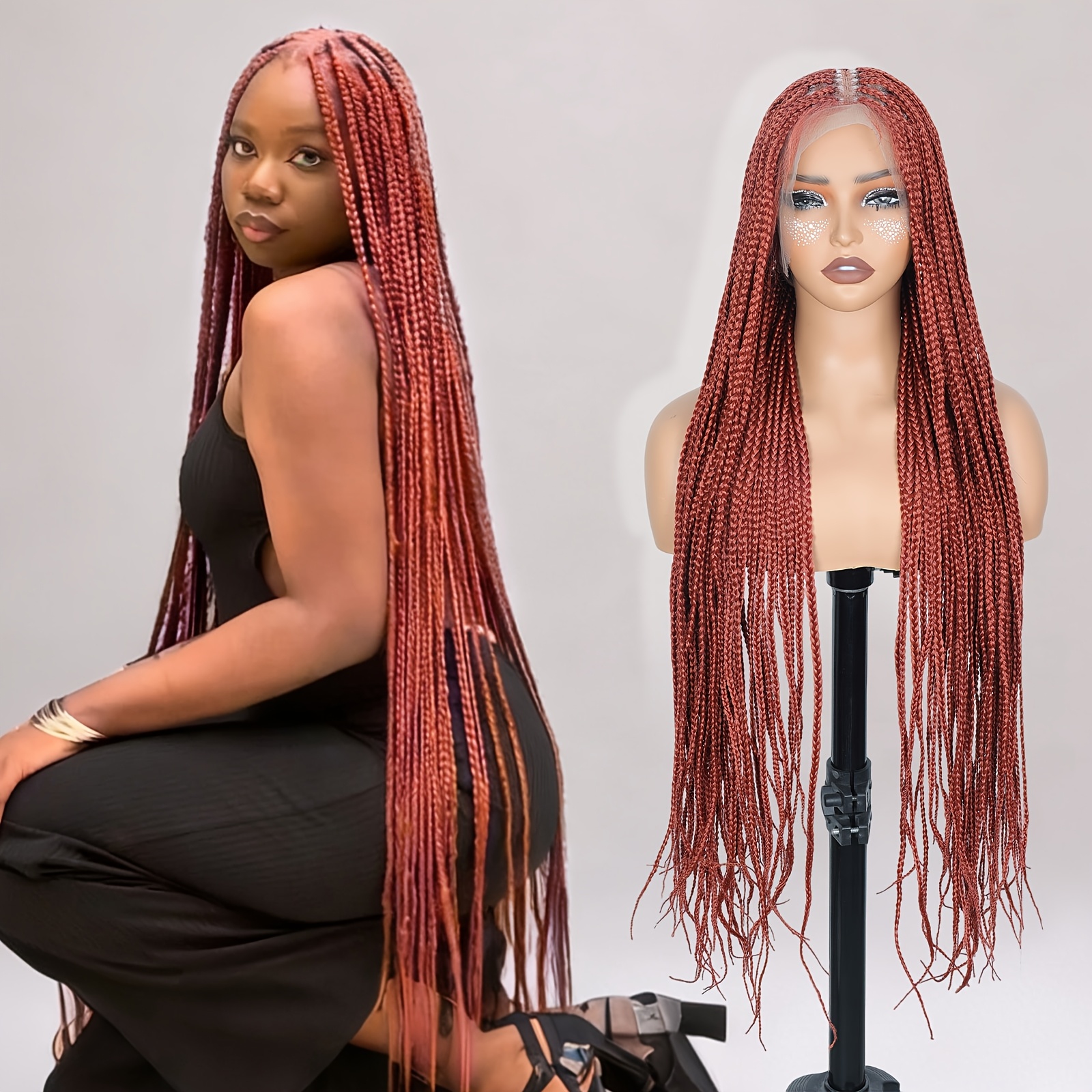 braided wigs for women sold on Temu United States display picture 2