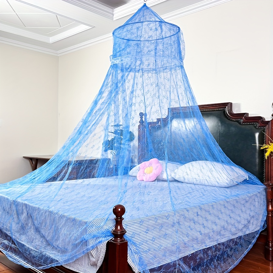 princess canopy bed jacquard mosquito net girls round dome Temu United Kingdom