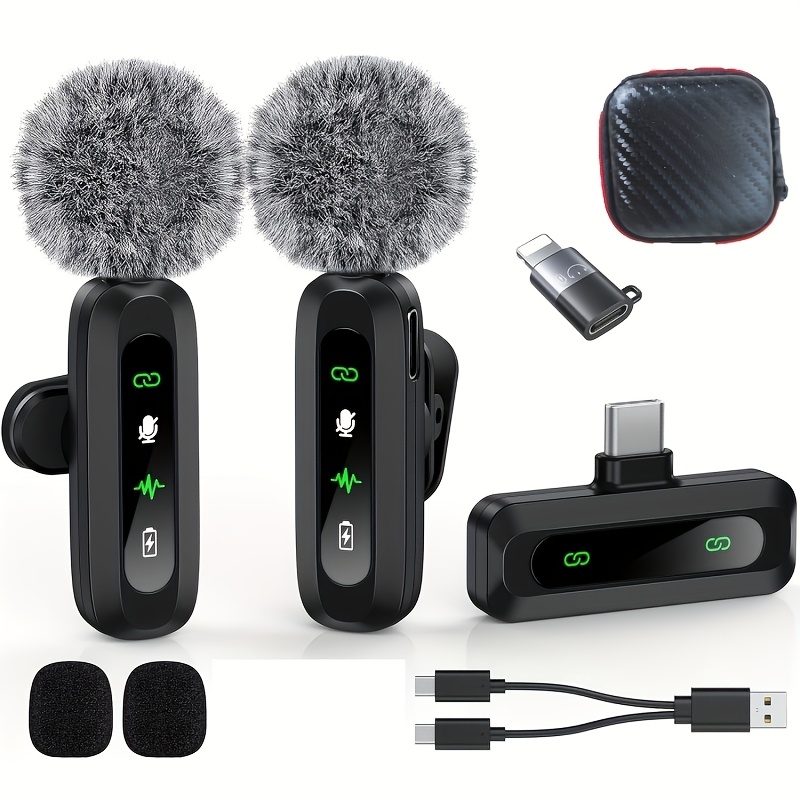 

Wireless Lavalier Microphone Intelligent Live Mini Microphone Video Smart Radio Honeycomb Microphone Trim Portable Microphone For Ktv, Interviews, Live , Computer, Outdoor Use Microphone