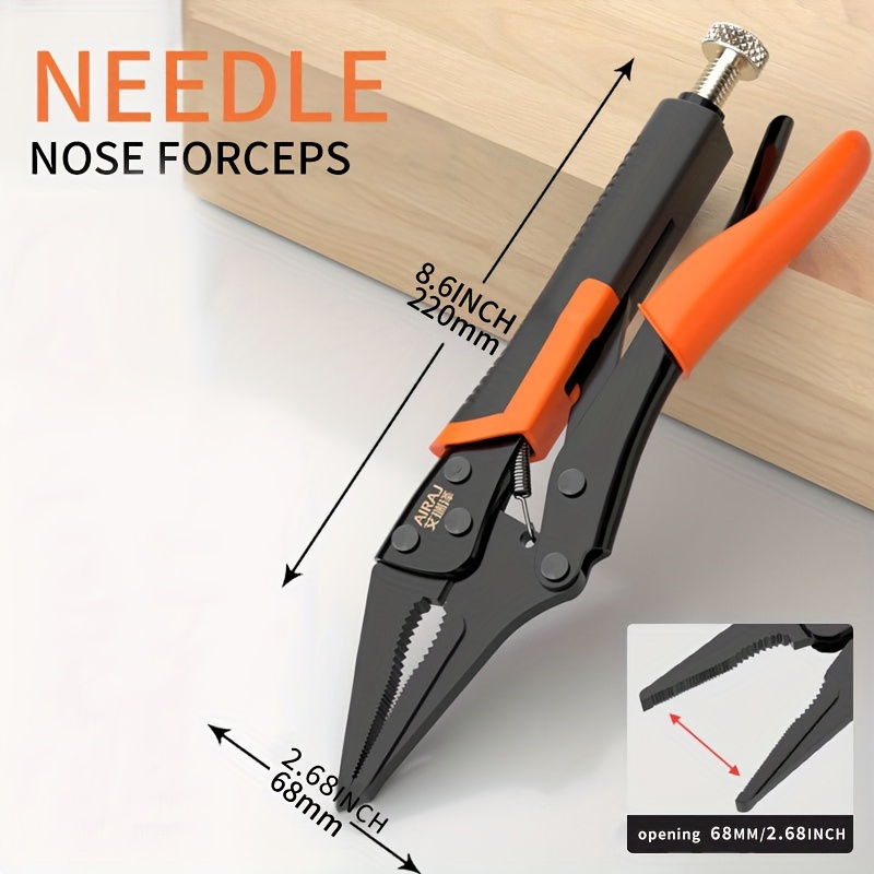 Image of Powerful Pliers, Multifunctional Manual Pressure Pliers, Heavy-duty Pliers, Fixed Tool, Round Mouth Force Pliers