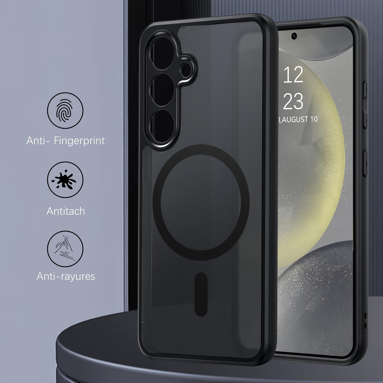 case   for galaxy s25   magnetic adsorption wireless charge camera cover   for galaxy s25   details 0