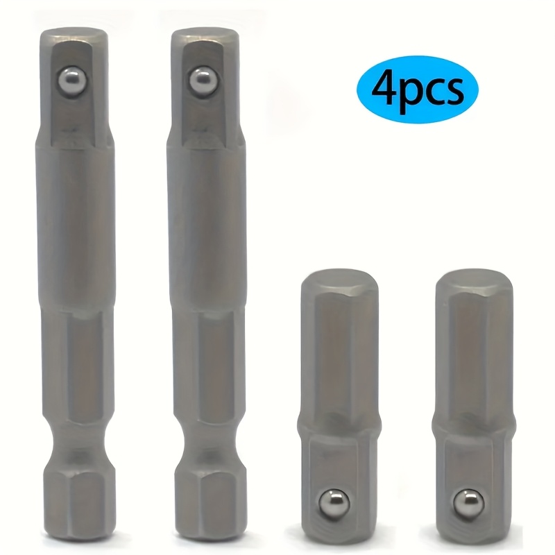 4 Promaster Hexagonal /4" Sleeve Position Adapter Kit, Power Tool Replacement Parts For Electric Drills And Pneumatic Drills, No