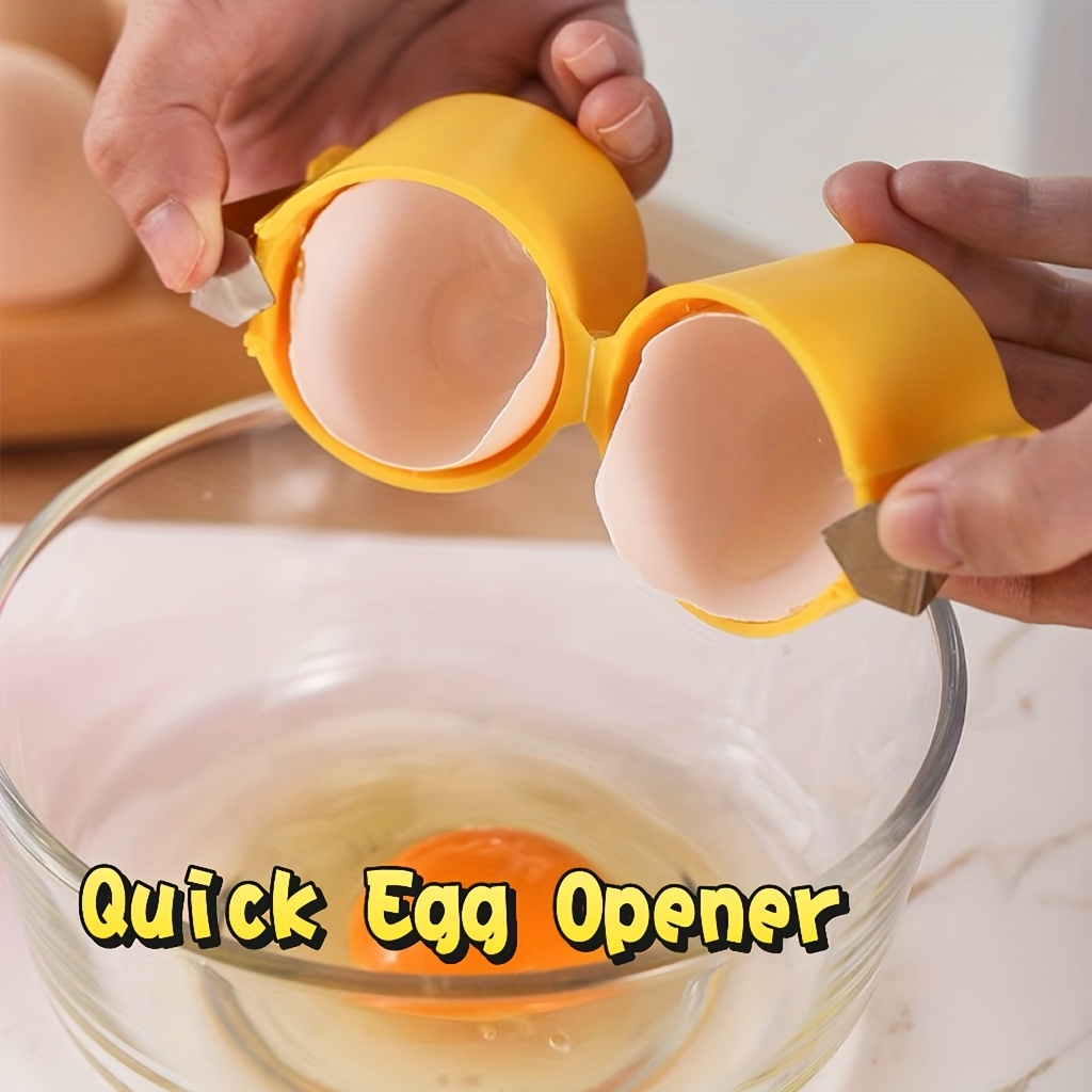 1pc easy clean eggshell separator   yolk splitter essential for kitchen baking