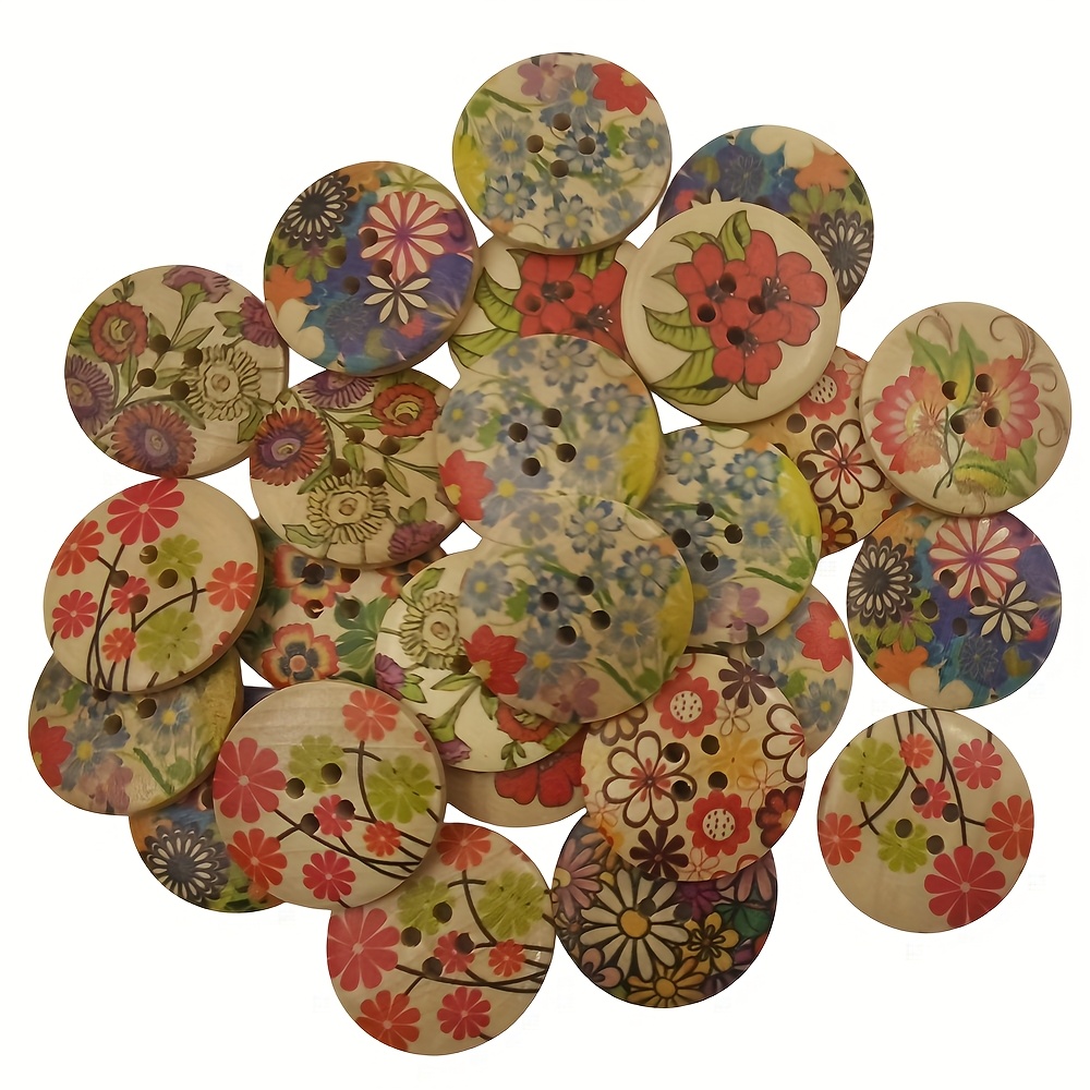 10 stuks natuurlijke schelpknopen, ronde knopen, 2 gaten om te