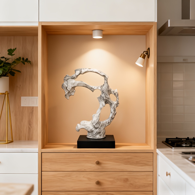 Handmade European Luxury Art Twisted Sculpture Collectible Figurines for Home Living Room Hotel Restaurant Cafe Decor And Gift
