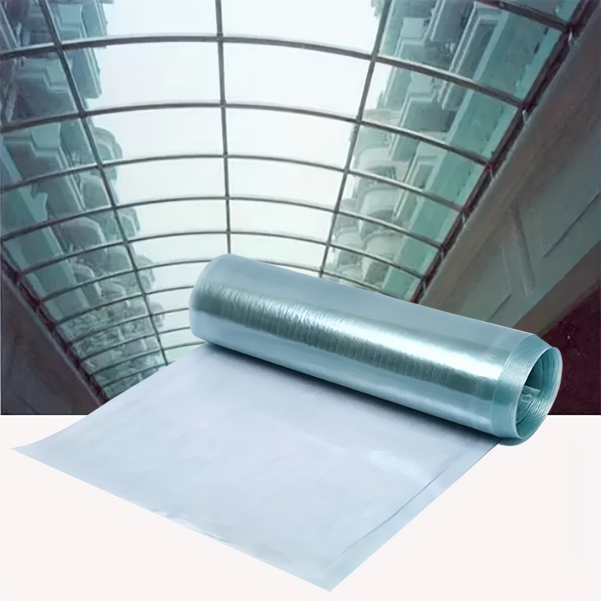 Uv-resistant Transparent Polycarbonate Roof Panel Roll - Heavy-duty Flexible Plastic Sheet, 0.8mm Thick Uv- Panels Suitable For Greenhouse, Canopy, Roof, & Outdoor Solar Panel Enclosures