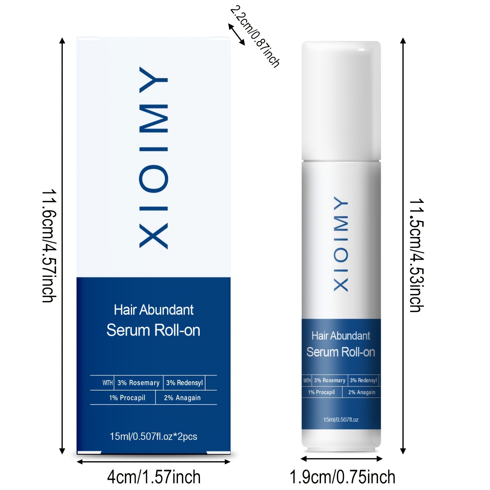 2pcs Rosemary Hair Growing Ball Essence 15ml