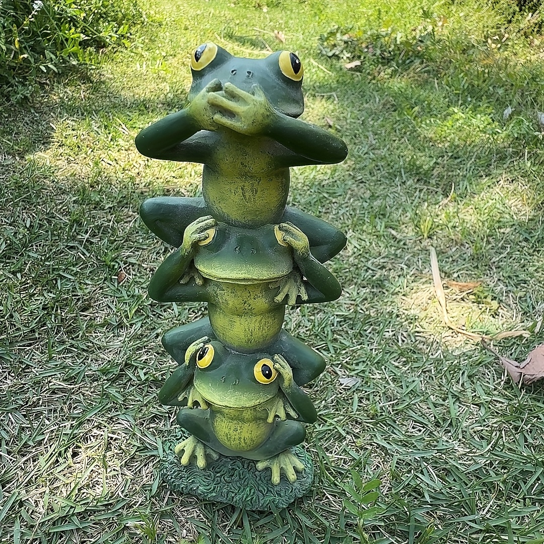 E-shop Harzhandwerk im Lotus-Sitz - Harz Außenskulptur Ornament